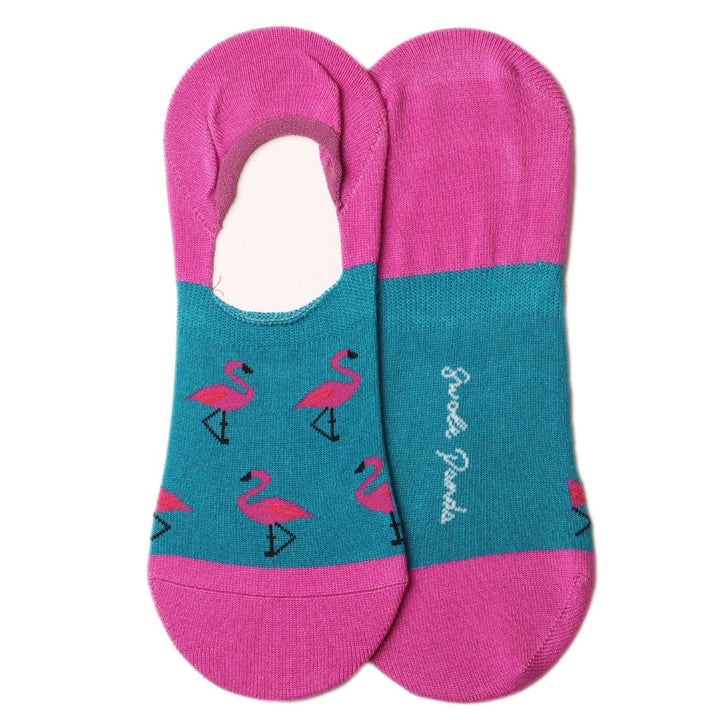 Flamingo "No-Show" Bamboo Socks