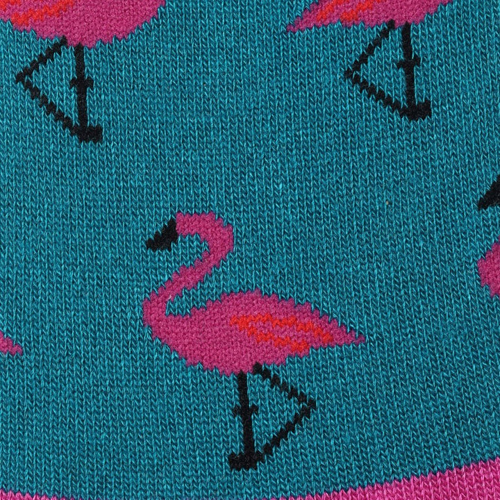 Flamingo "No-Show" Bamboo Socks