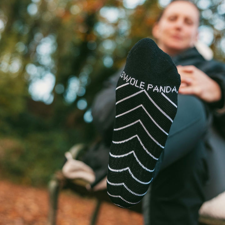 Black Performance Trainer Socks