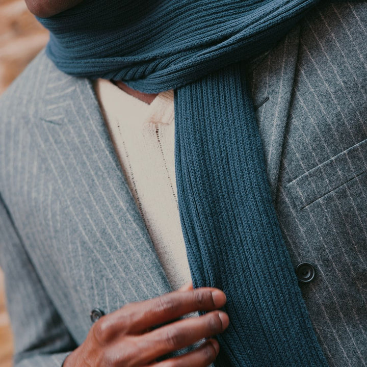 Turquoise Organic Cotton Scarf