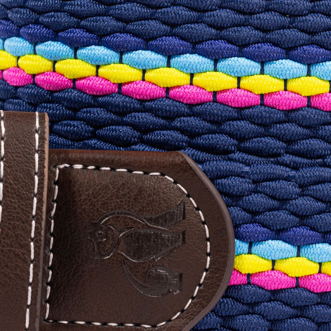 Woven Belt - Neon Fine Stripe