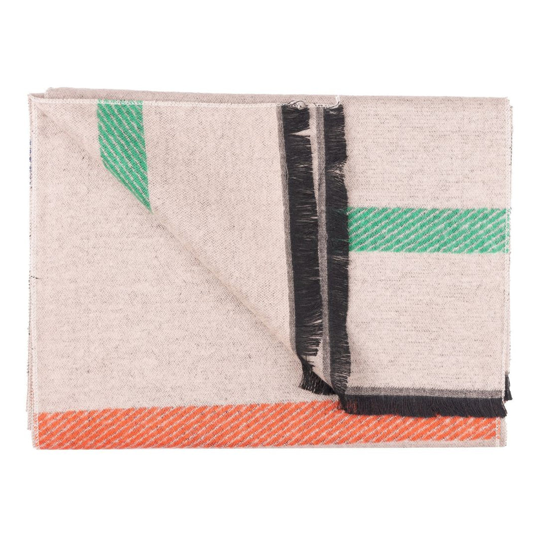 Cream Stripe Bamboo Scarf