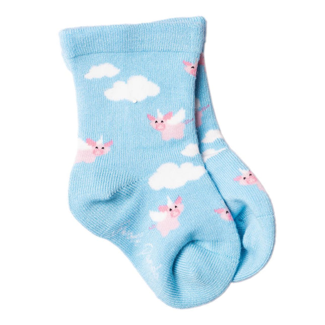 Children's Bamboo Socks - Children's Flying Pig Bamboo Socks