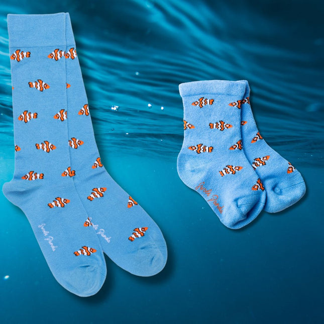 Bamboo Socks - Clown Fish Matching Bamboo Socks (Adult & Child)
