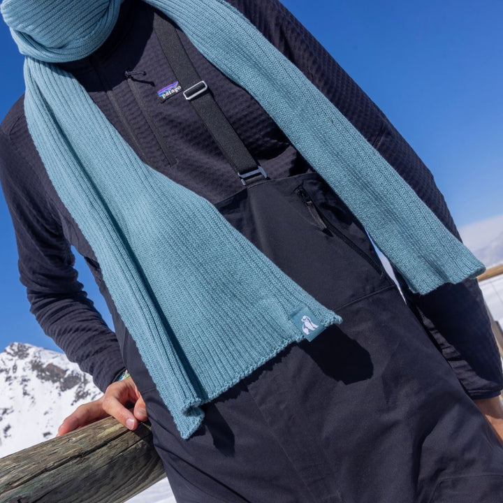 Turquoise Organic Cotton Scarf