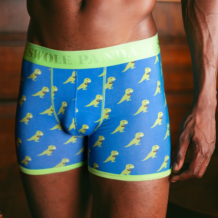 Bamboo Boxers 2 Pack - Navy & T-Rex