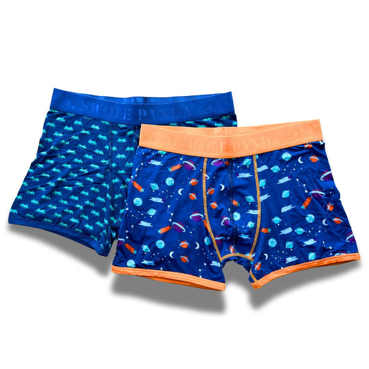 Bamboo Boxers 2 Pack - Outer Space