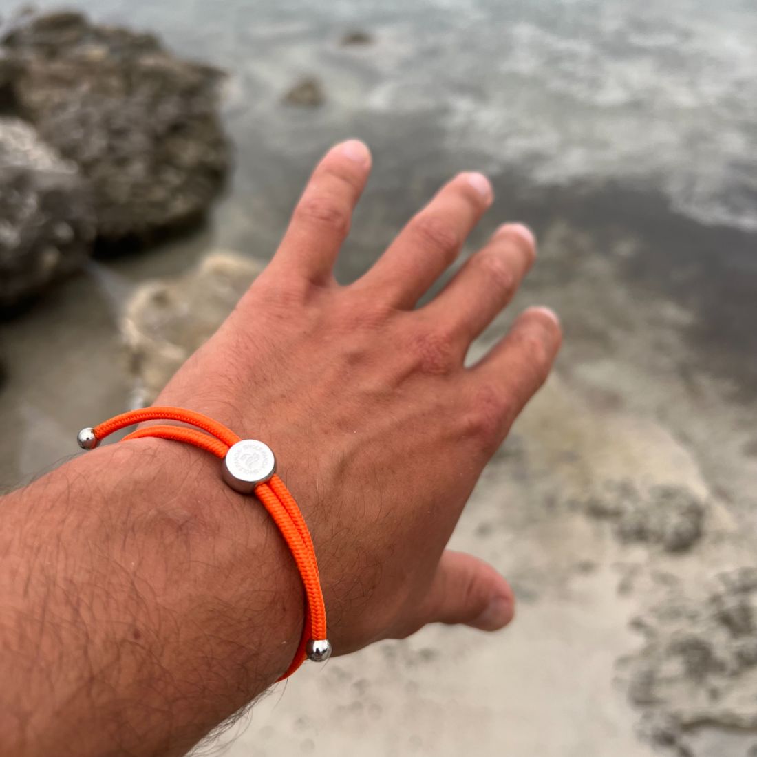 Rope Bracelet - Tangerine Orange