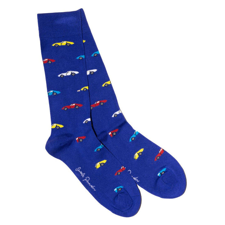 Racing Car Sock Box - 4 Pairs of Bamboo Socks (His)