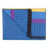 Blue Herringbone Stripe Bamboo Scarf