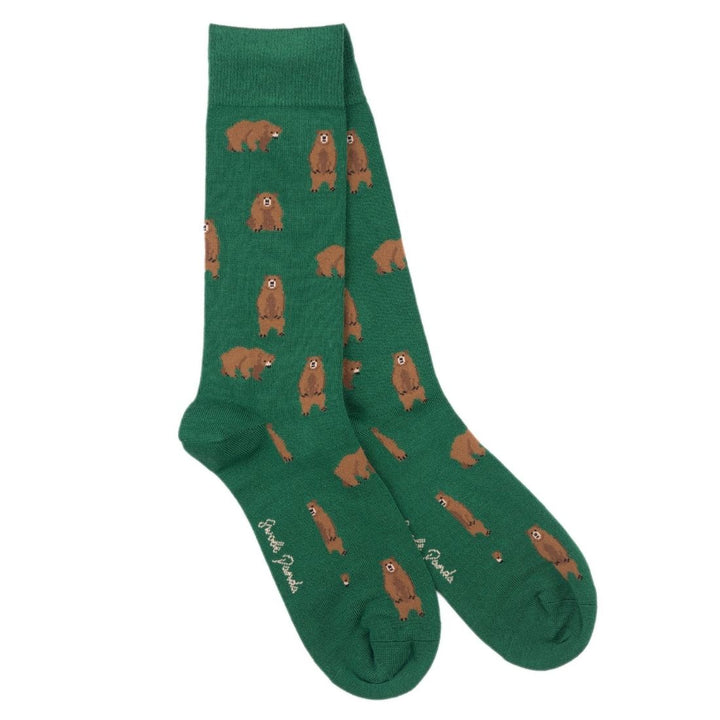 Brown Bear Bamboo Socks