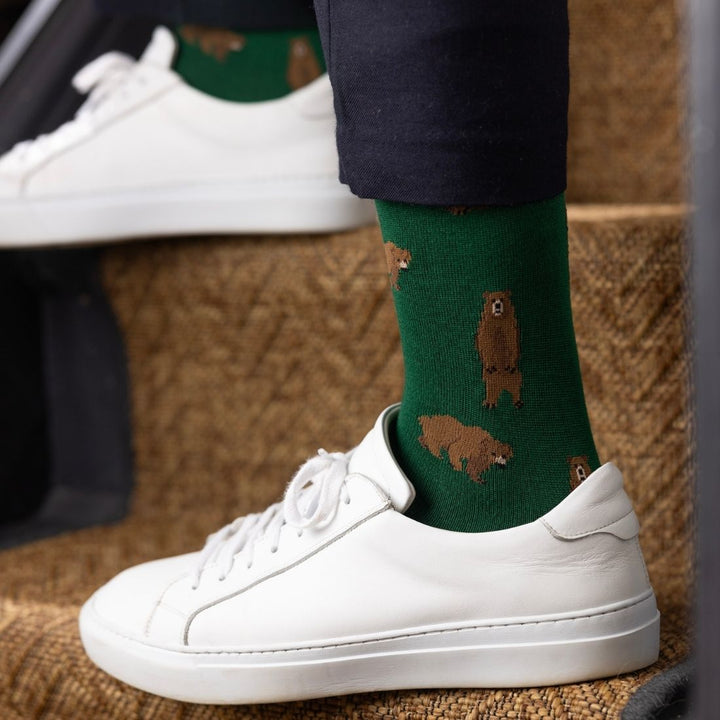 Brown Bear Bamboo Socks