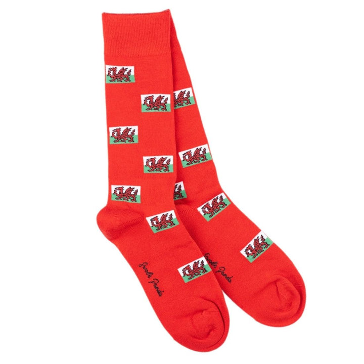 Welsh Flag Bamboo Socks