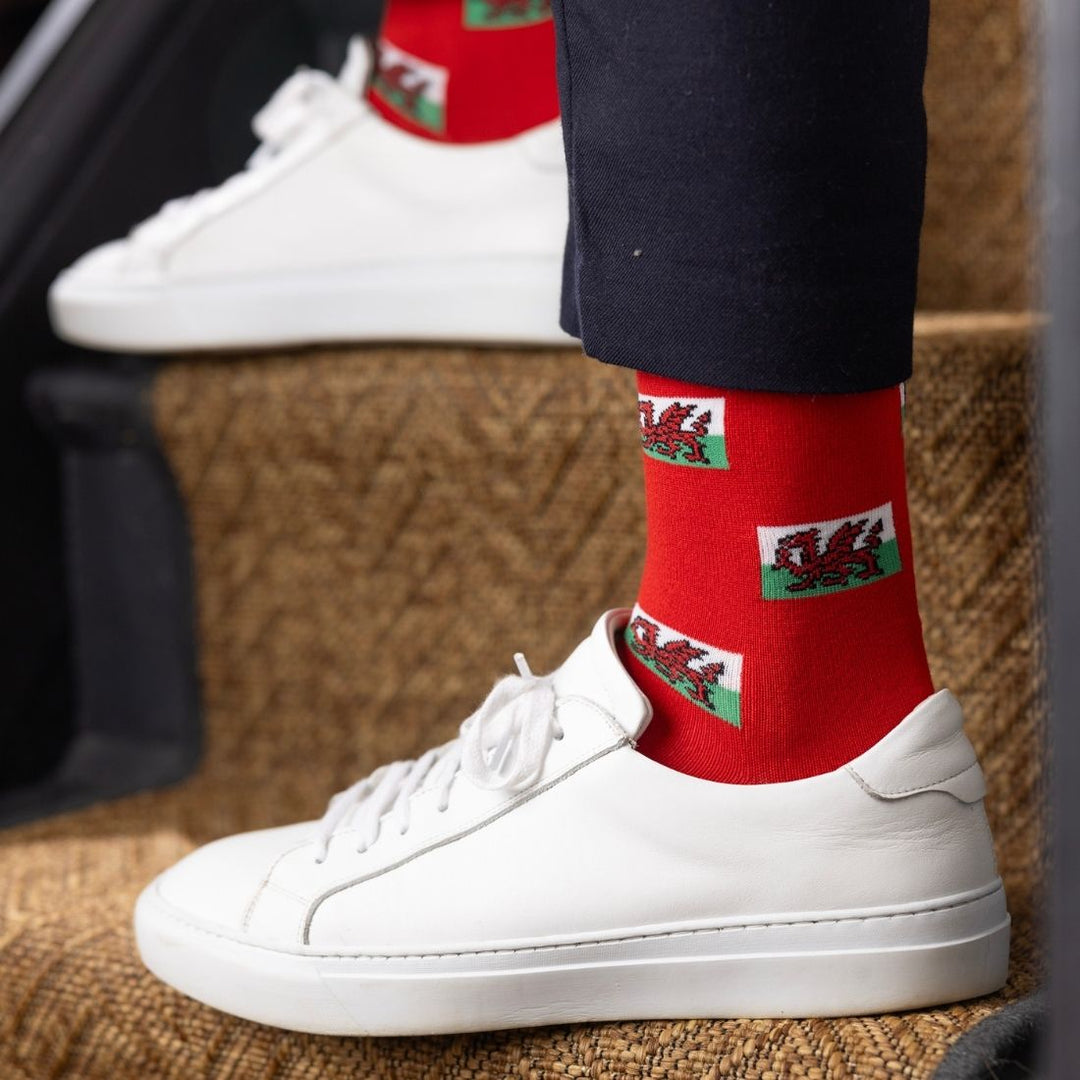 Welsh Flag Bamboo Socks