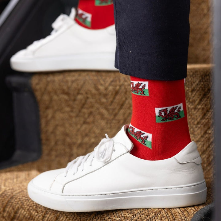 Welsh Flag Bamboo Socks