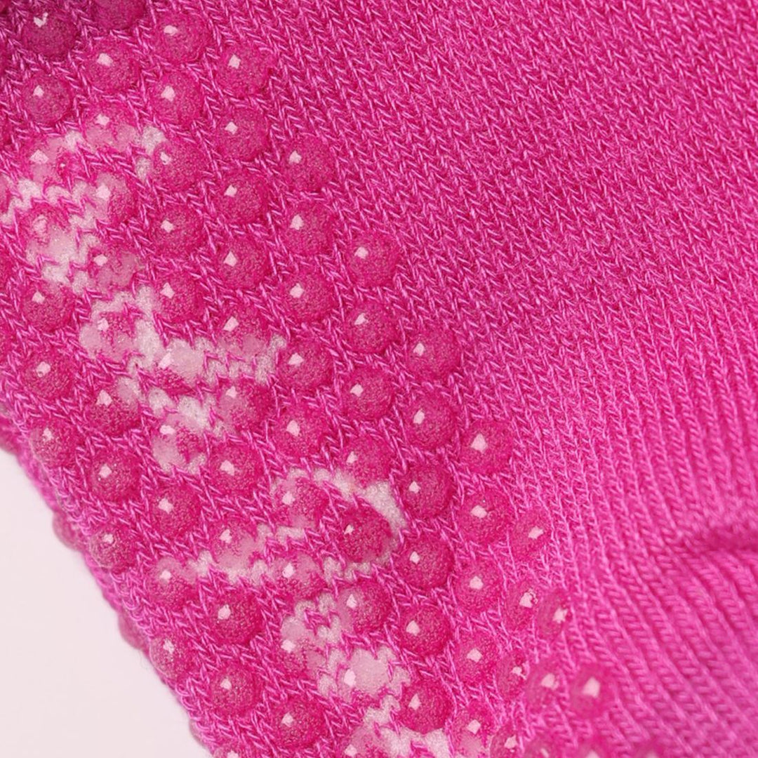 Children's Pink Bamboo Grip Socks
