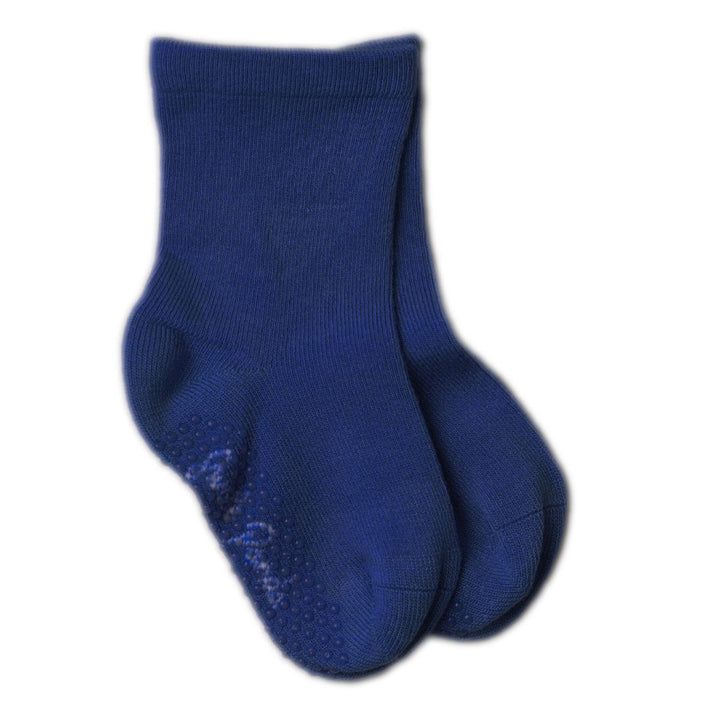 Children's Royal Blue Bamboo Grip Socks