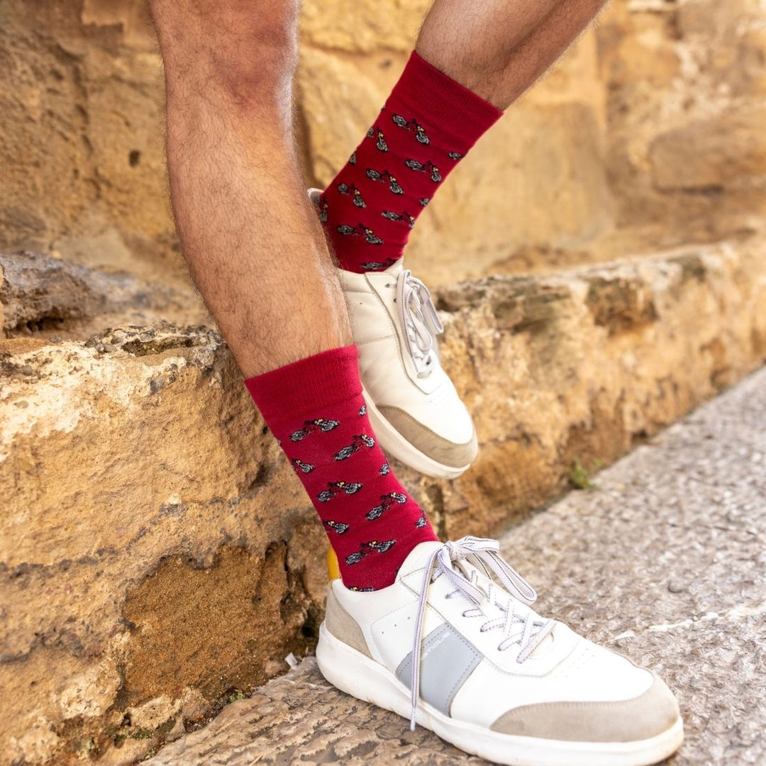Motorbike Bamboo Socks