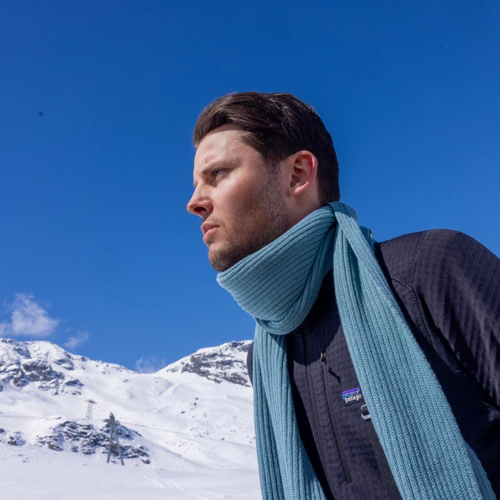 Turquoise Organic Cotton Scarf