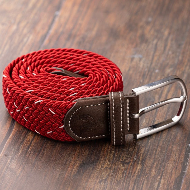 Woven Belt - Red & White Dot