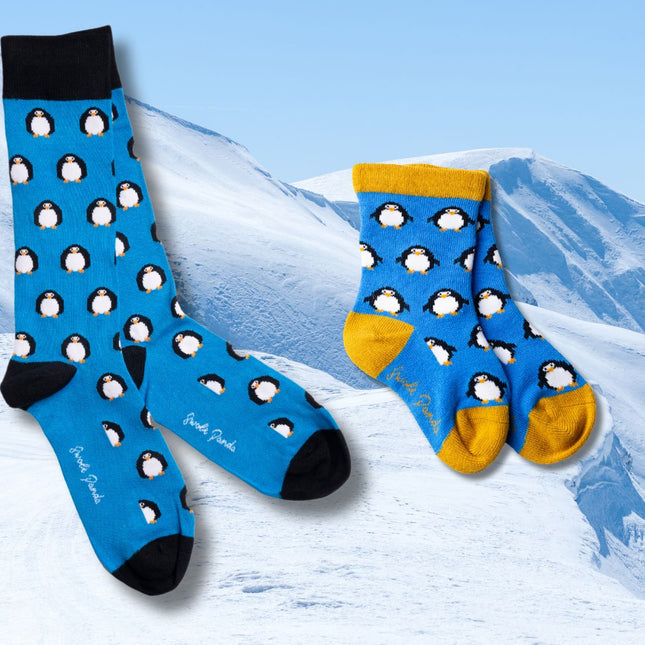 Bamboo Socks - Penguin Matching Bamboo Socks (Adult & Child)