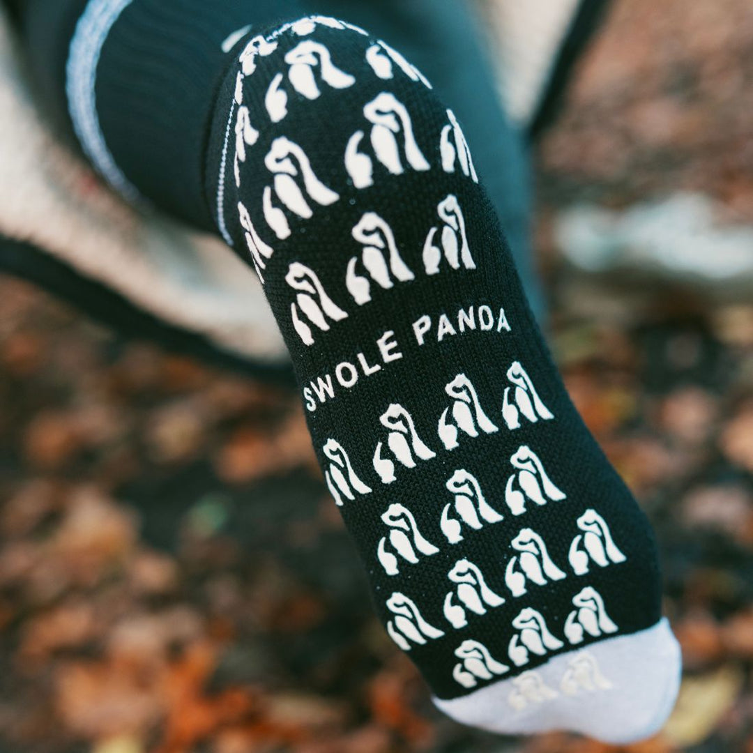 Black Performance Grip Socks