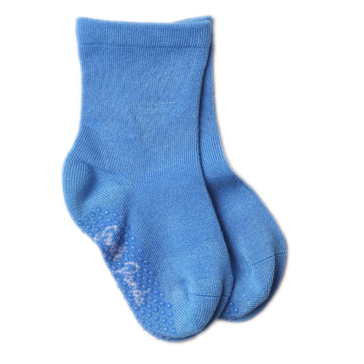 Children's Sky Blue Bamboo Grip Socks