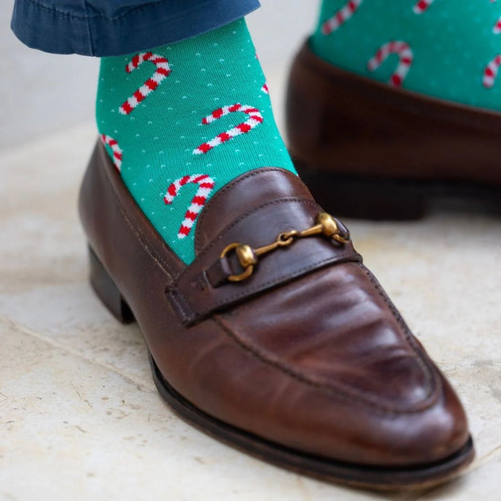 Gingerbread House Sock Box - 2 Pairs of Bamboo Socks (His)