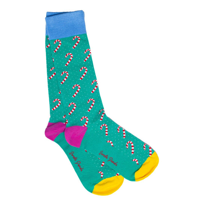 Gingerbread House Sock Box - 2 Pairs of Bamboo Socks (His)
