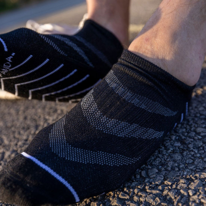 Black Performance Trainer Socks