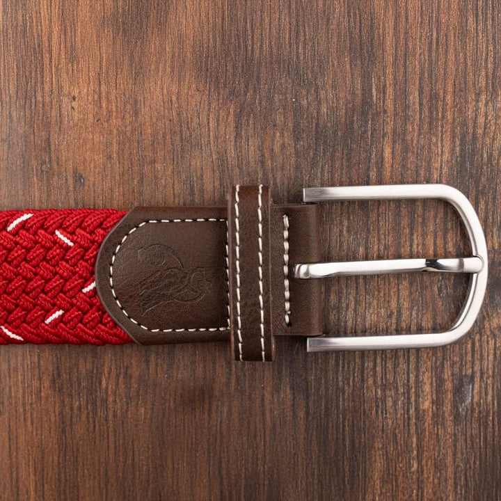 Woven Belt - Red & White Dot