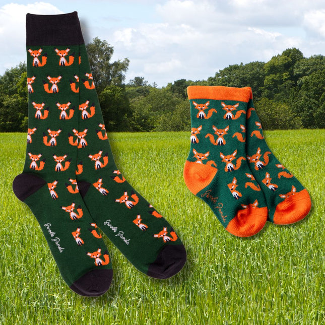 Bamboo Socks - Fox Matching Bamboo Socks (Adult & Child)