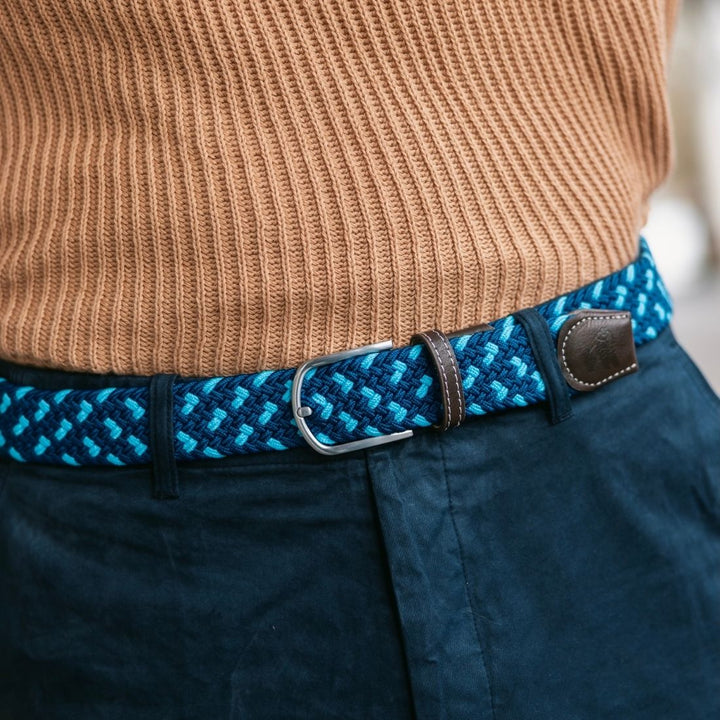 Woven Belt - Blue Spot
