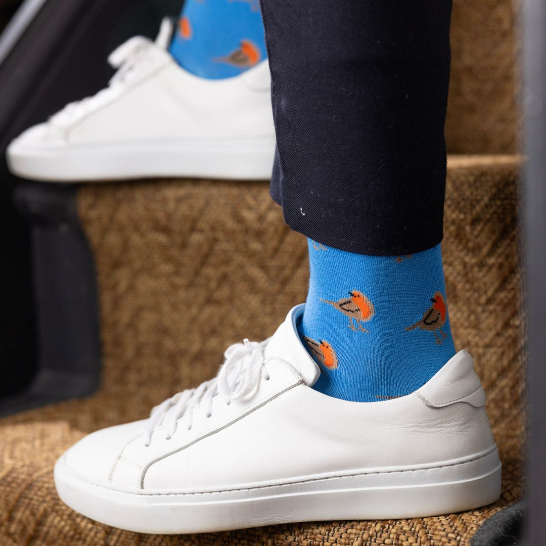 Bird Watching Sock Box - 2 Pairs of Bamboo Socks (His)