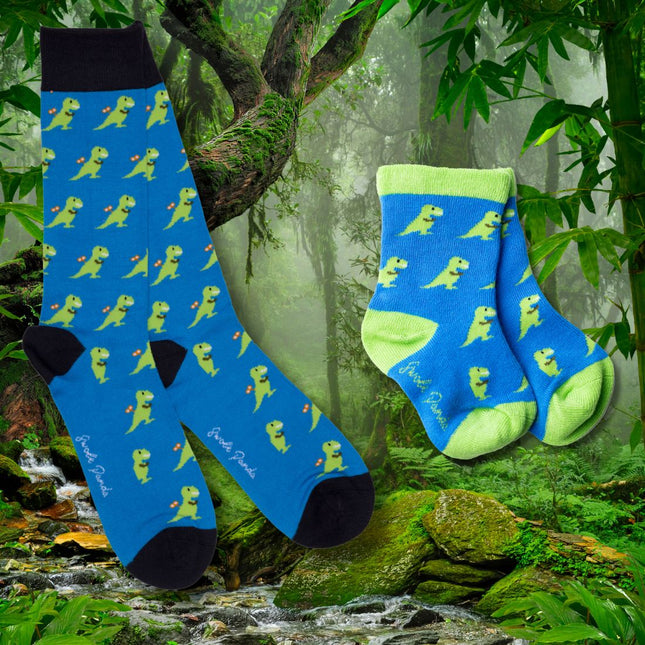 Bamboo Socks - T-Rex Matching Bamboo Socks (Adult & Child)