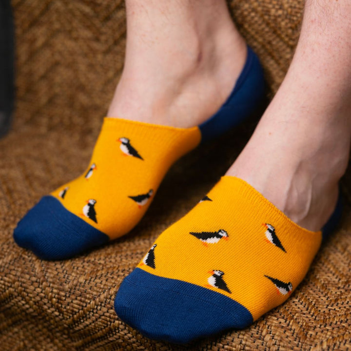 Puffin "No-Show" Bamboo Socks