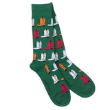 Green Cowboy Boot Bamboo Socks