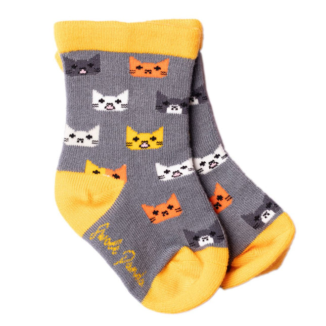 Children's Bamboo Socks - Children's Cat Bamboo Socks