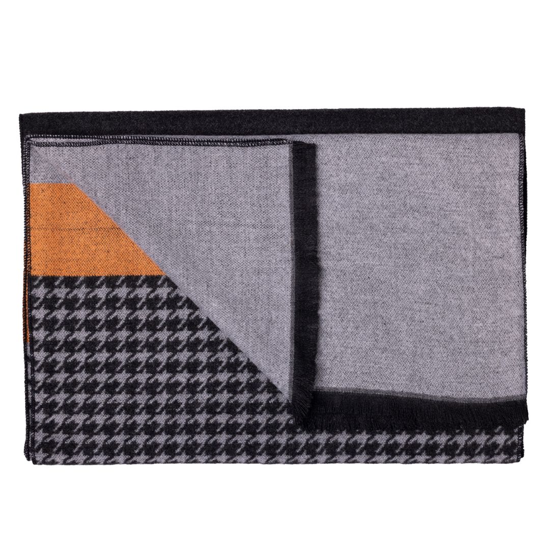 Stripe & Houndstooth Bamboo Scarf