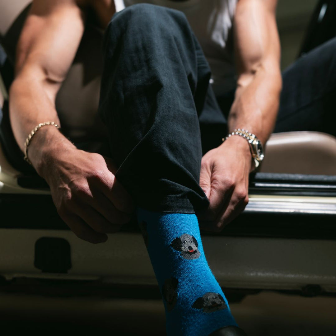 Black Labrador Bamboo Socks