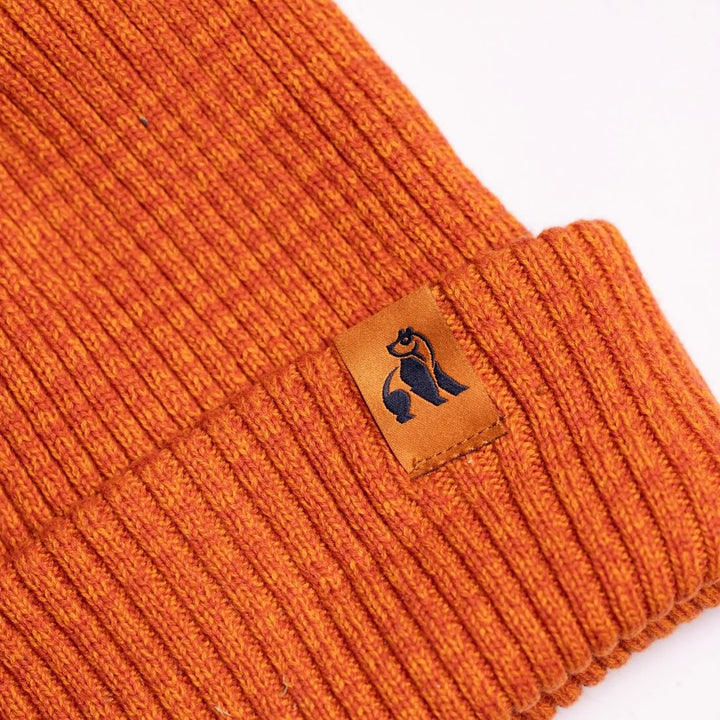 Organic Cotton Beanie - Burnt Orange