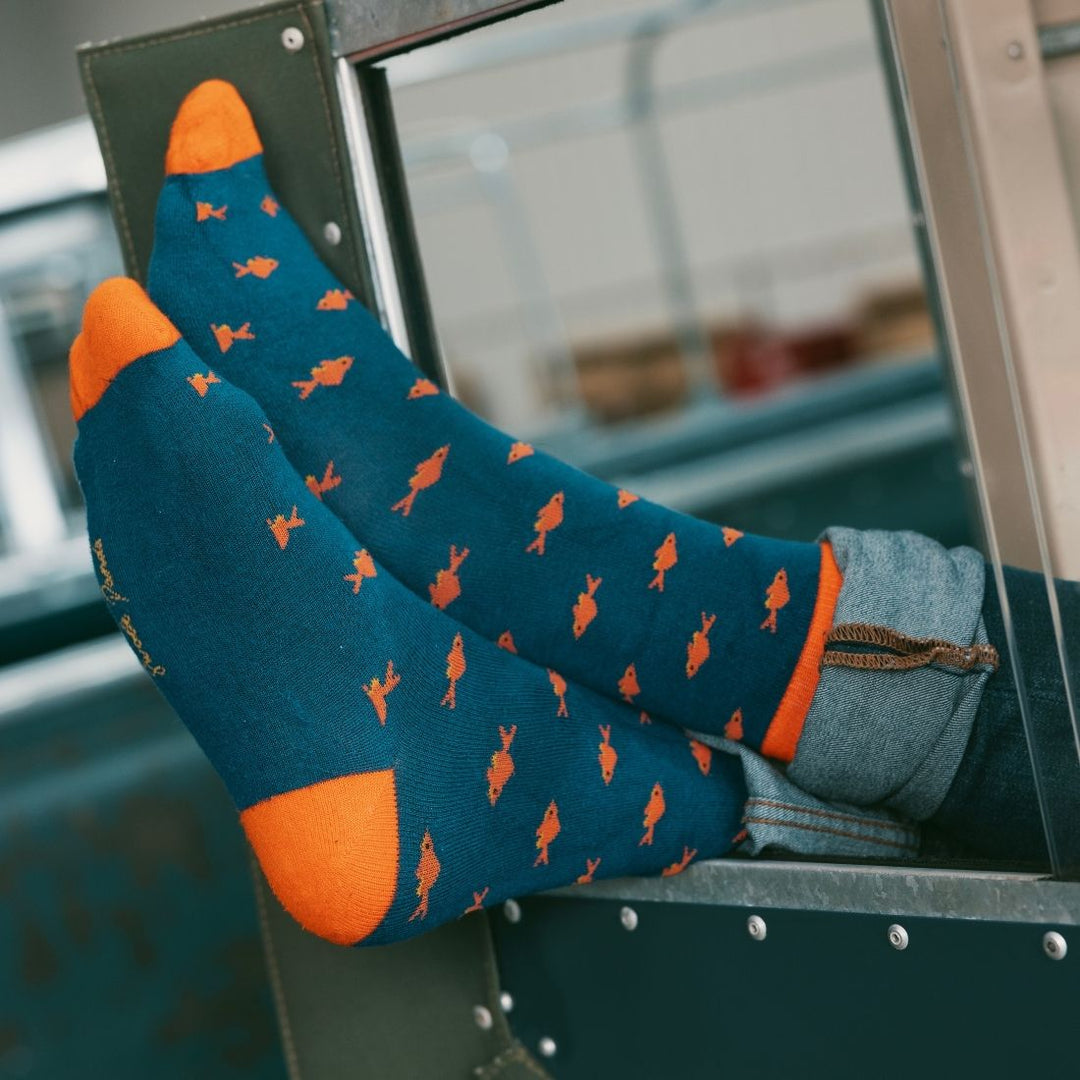 Gold Fish Bamboo Socks