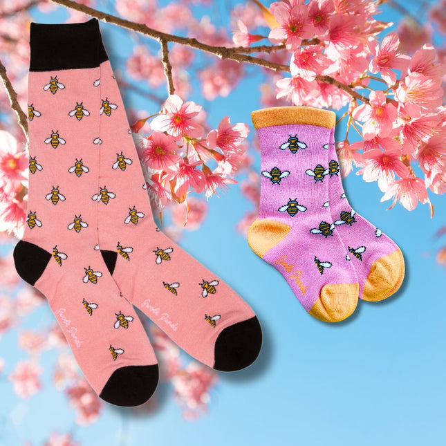 Bamboo Socks - Bumblebee Matching Bamboo Socks (Adult & Child)