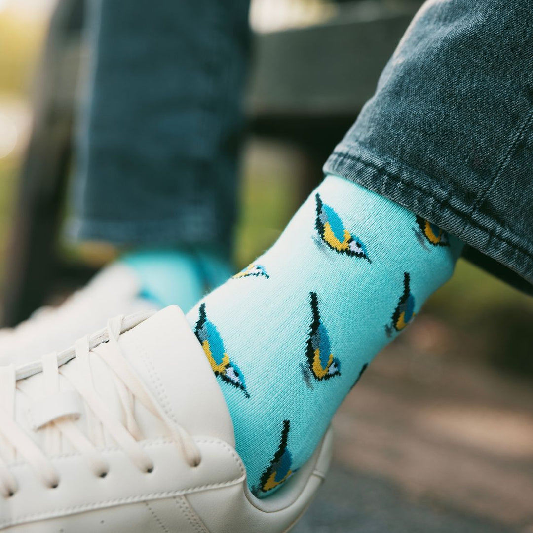 Blue Tit Bamboo Socks