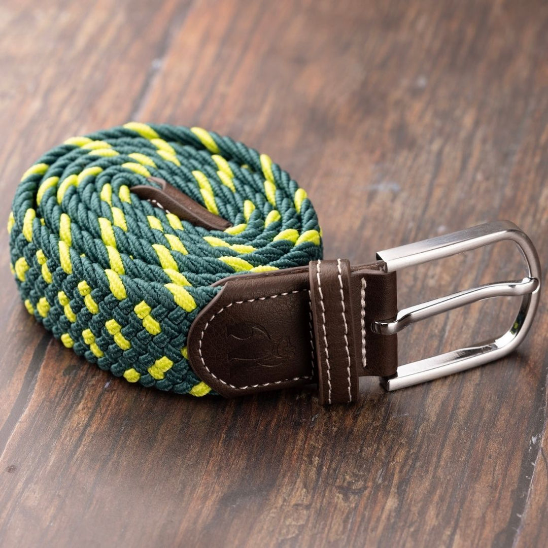 Woven Belt - Green Spot