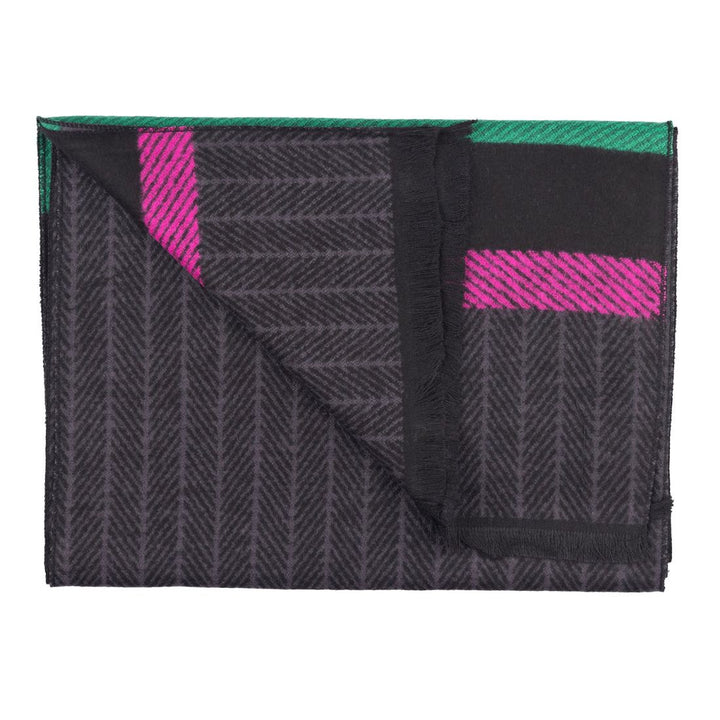 Charcoal Herringbone Bamboo Scarf