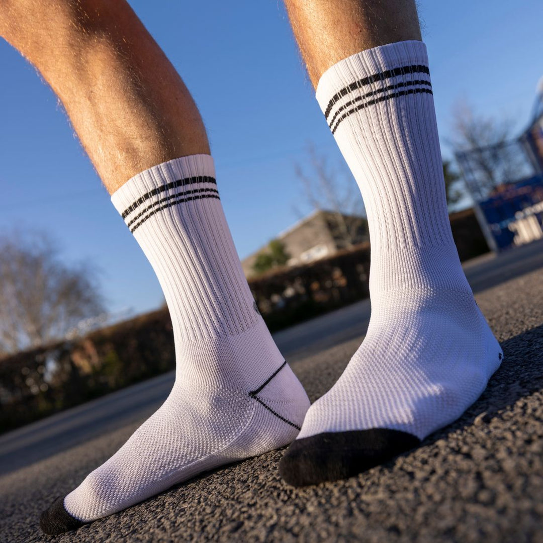 White Performance Grip Socks