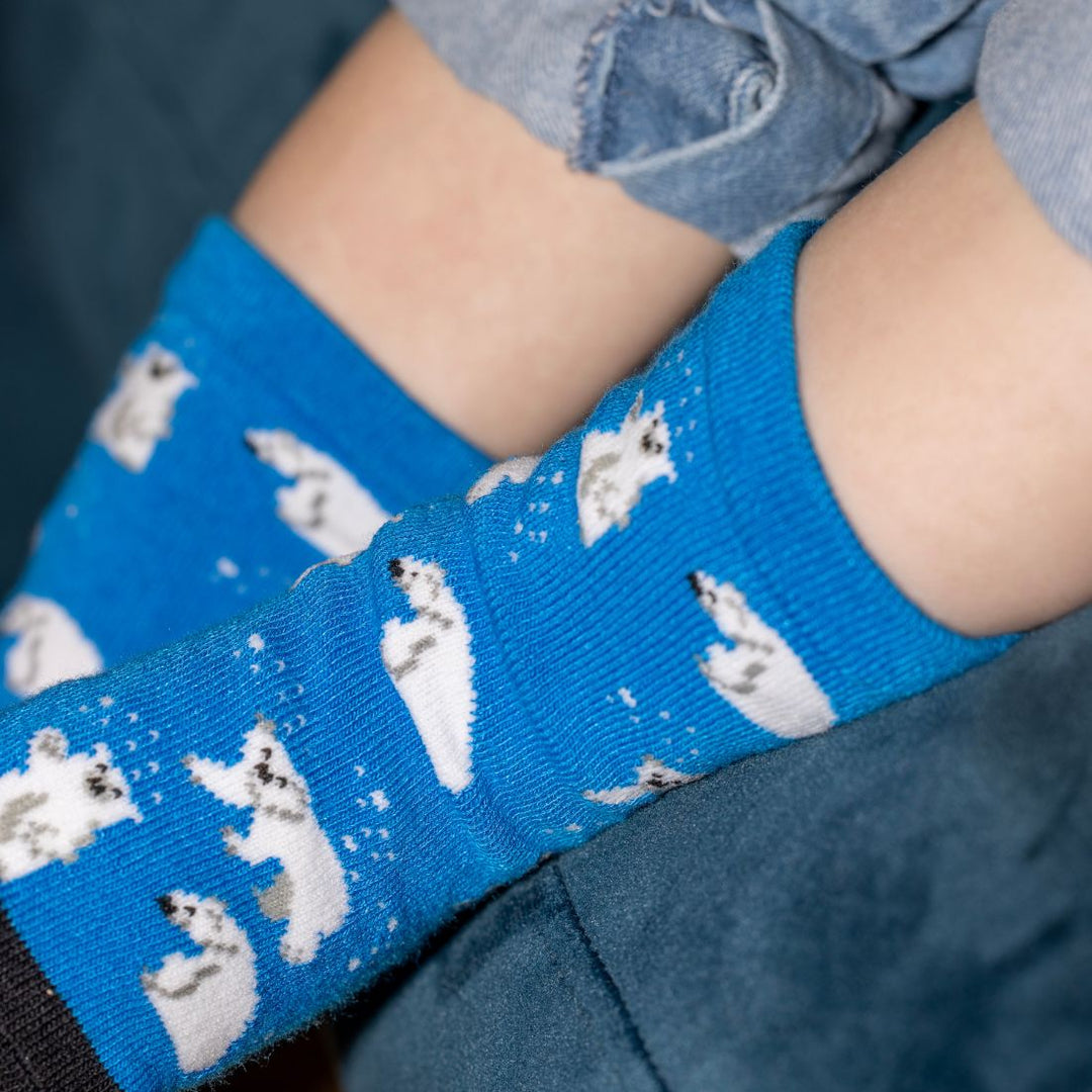 Children's Polar Bear Bamboo Socks