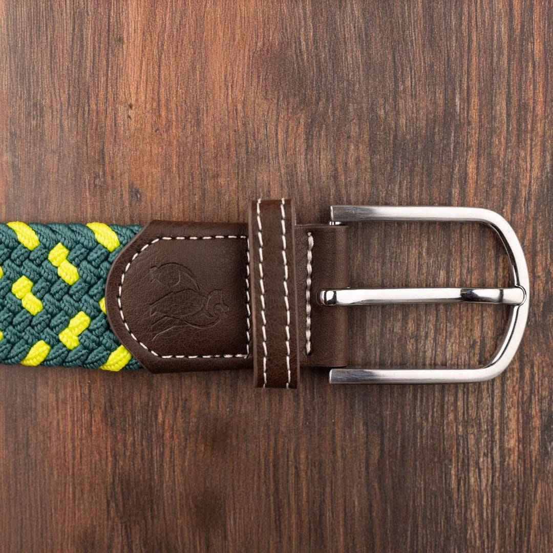 Woven Belt - Green Spot