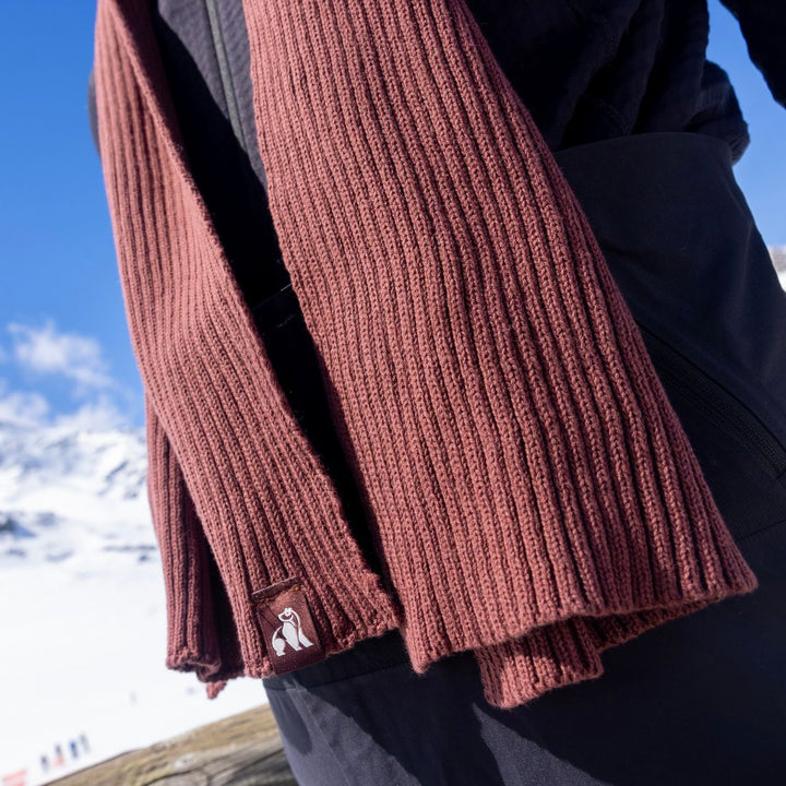 Burgundy Organic Cotton Scarf